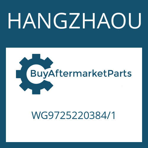 WG9725220384/1 HANGZHAOU 9 S 1315 TO