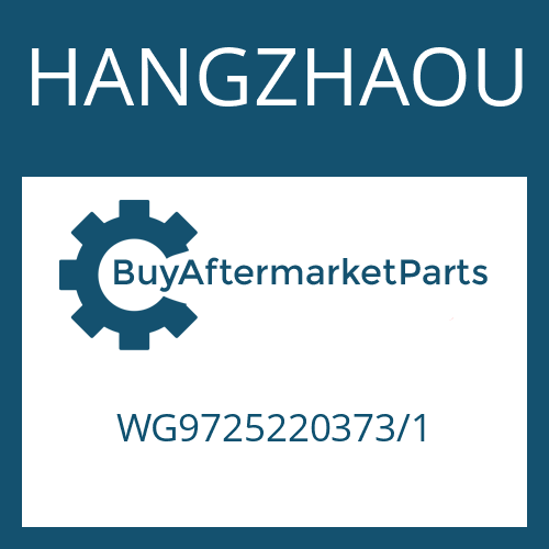 WG9725220373/1 HANGZHAOU 9 S 1315 TO