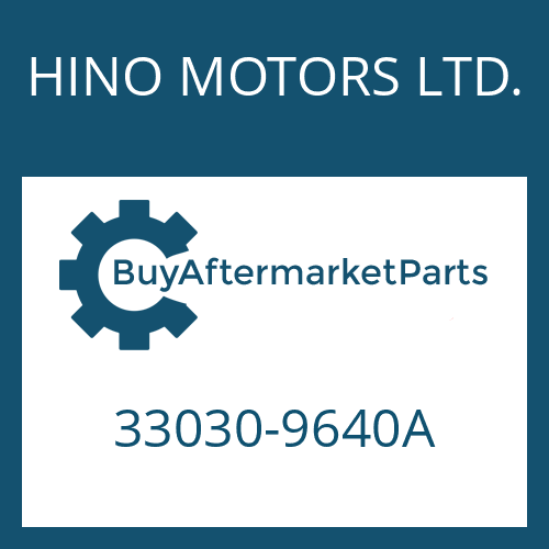 33030-9640A HINO MOTORS LTD. 16 S 151