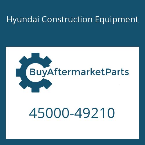 45000-49210 Hyundai Construction Equipment 6 HP 26 SW