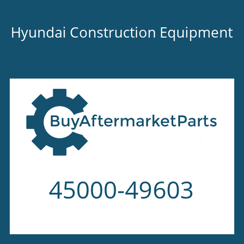 45000-49603 Hyundai Construction Equipment 6 HP 19 SW