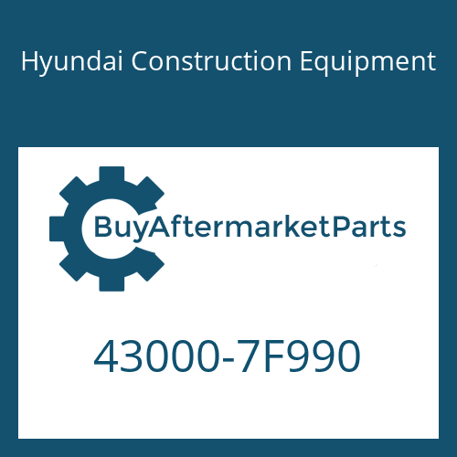 43000-7F990 Hyundai Construction Equipment 16 S 151