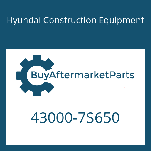 43000-7S650 Hyundai Construction Equipment 16 S 2331 TD