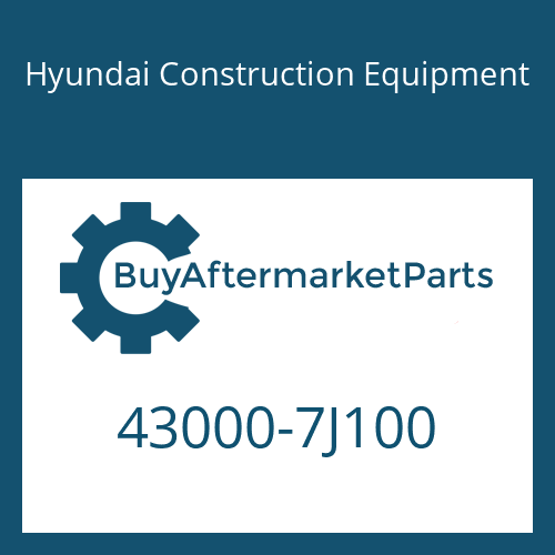 43000-7J100 Hyundai Construction Equipment 12 S 2330 TD