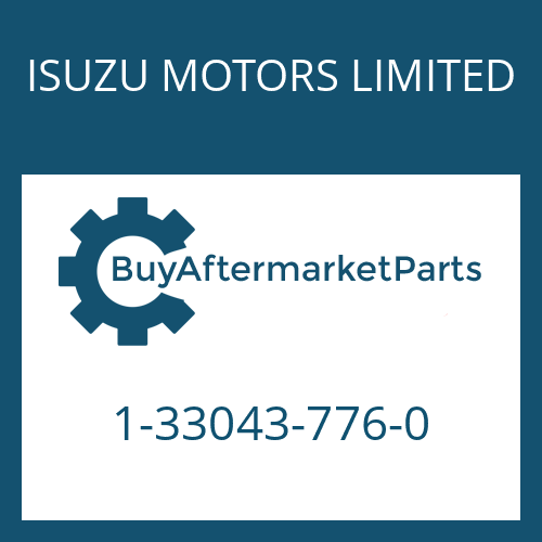 1-33043-776-0 ISUZU MOTORS LIMITED 9 S 75 PTO