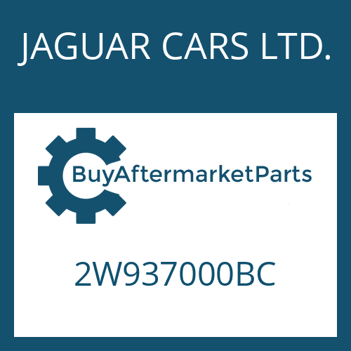 2W937000BC JAGUAR CARS LTD. 6 HP 26 SW