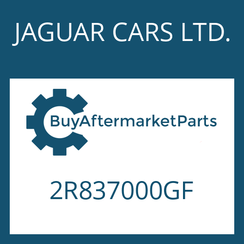 2R837000GF JAGUAR CARS LTD. 6 HP 26 SW