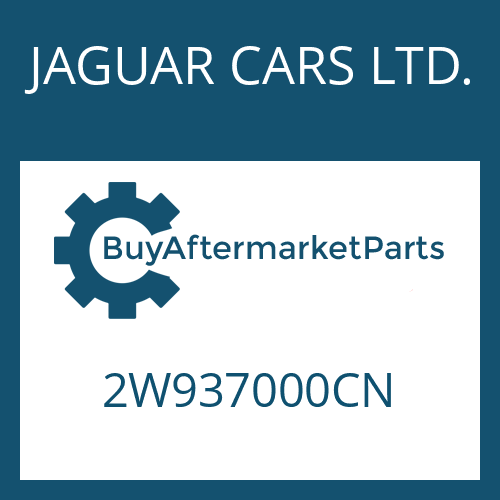 2W937000CN JAGUAR CARS LTD. 6 HP 26 SW