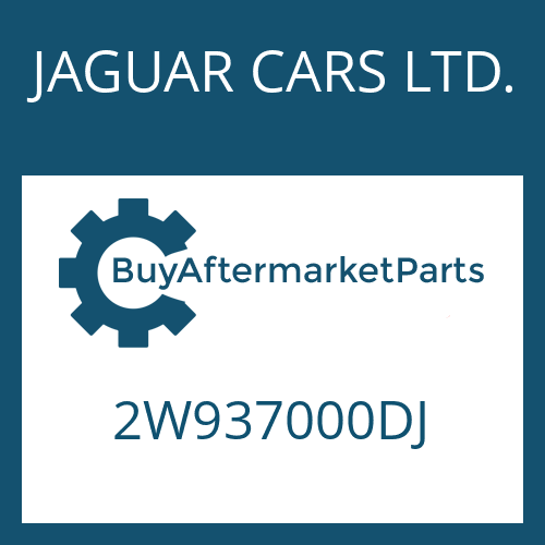 2W937000DJ JAGUAR CARS LTD. 6 HP 26 SW