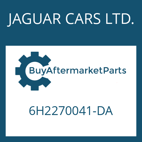 6H2270041-DA JAGUAR CARS LTD. 6 HP 26 X SW