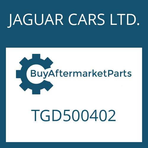 TGD500402 JAGUAR CARS LTD. 6 HP 26 X SW