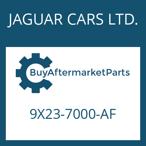 9X23-7000-AF JAGUAR CARS LTD. 6 HP 28 SW