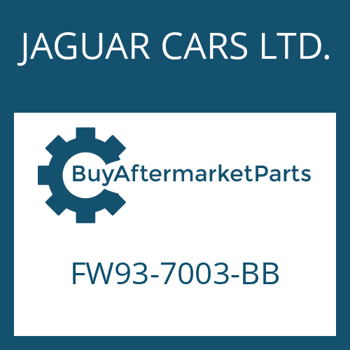 FW93-7003-BB JAGUAR CARS LTD. 8HP70