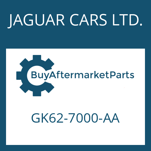 GK62-7000-AA JAGUAR CARS LTD. 8HP70X HIS SW