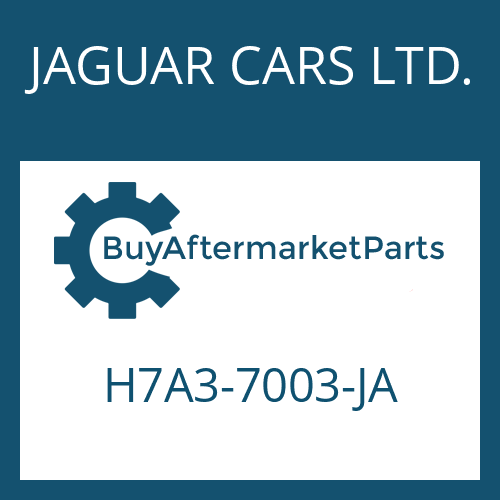 H7A3-7003-JA JAGUAR CARS LTD. 8HP70X HIS