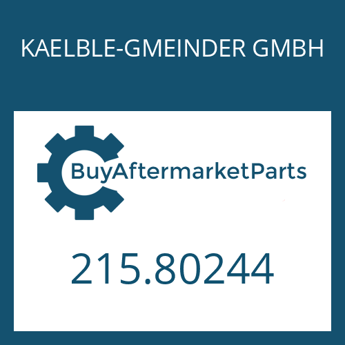 215.80244 KAELBLE-GMEINDER GMBH 4 S-150 GPA