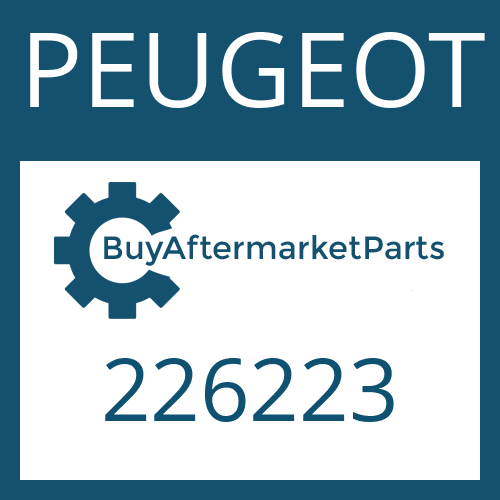 226223 PEUGEOT STATOR SHAFT