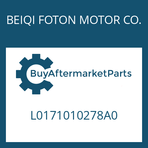 L0171010278A0 BEIQI FOTON MOTOR CO. 6 S 500 TO