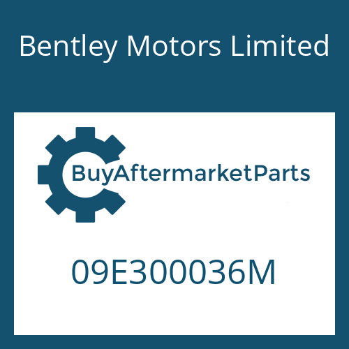 09E300036M Bentley Motors Limited 6 HP 26 A 61 SW