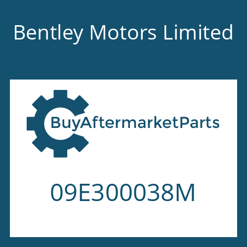 09E300038M Bentley Motors Limited 6 HP 26 A 61 SW