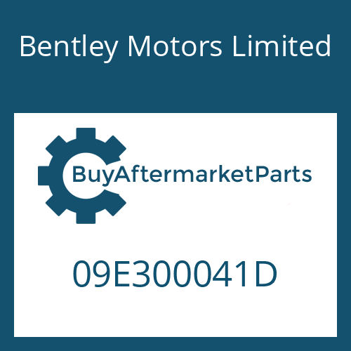 09E300041D Bentley Motors Limited 6 HP 28 A 61 SW