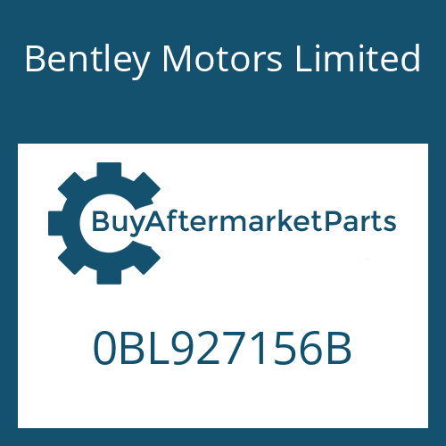 0BL927156B Bentley Motors Limited MECHATRONIC