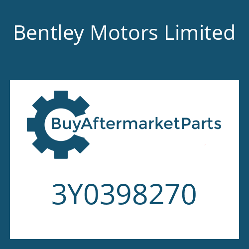 3Y0398270 Bentley Motors Limited CONVERTER