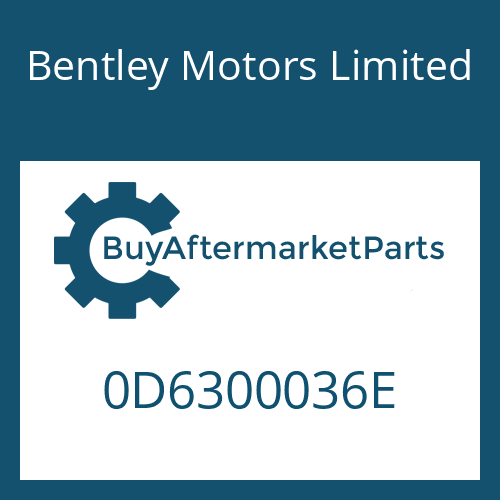 0D6300036E Bentley Motors Limited 8HP95A