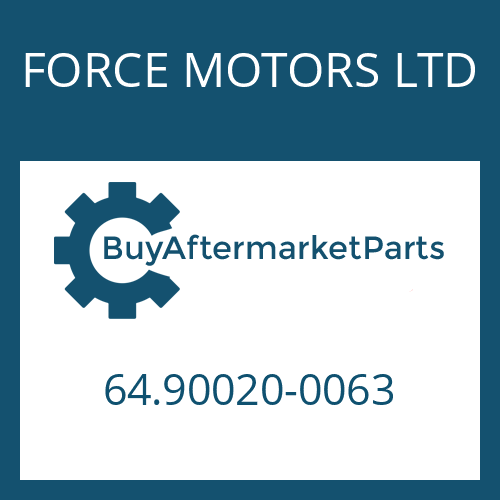 64.90020-0063 FORCE MOTORS LTD HEXAGON SCREW