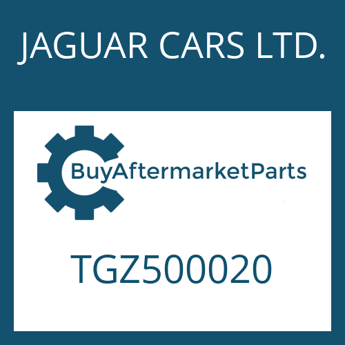 TGZ500020 JAGUAR CARS LTD. SCREW PLUG