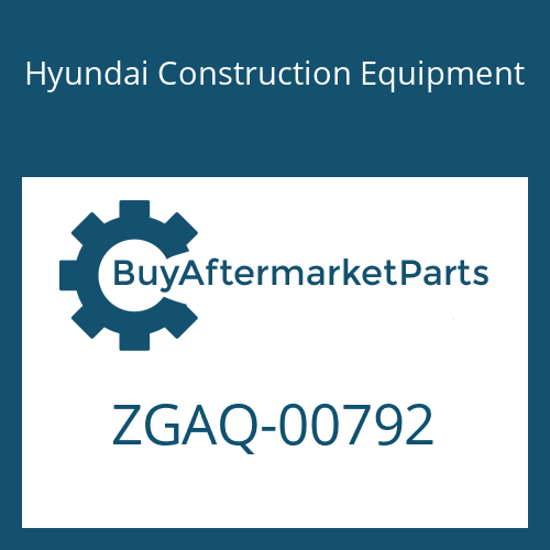 ZGAQ-00792 Hyundai Construction Equipment SCREW-CAP