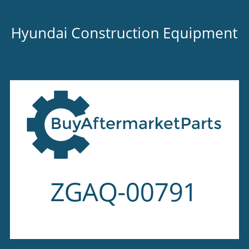 ZGAQ-00791 Hyundai Construction Equipment SCREW-CAP