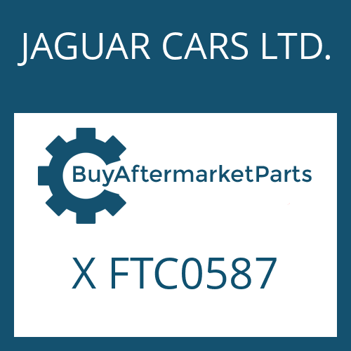 X FTC0587 JAGUAR CARS LTD. 4 HP 22