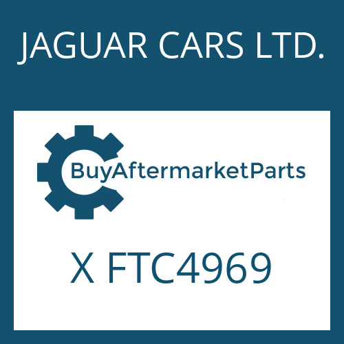 X FTC4969 JAGUAR CARS LTD. 4 HP 22