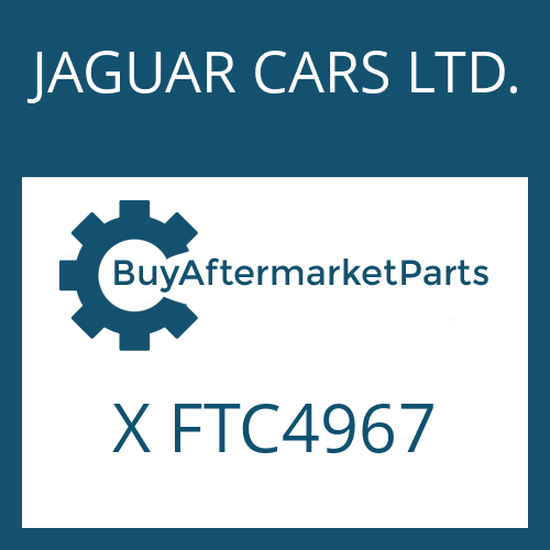 X FTC4967 JAGUAR CARS LTD. 4 HP 24