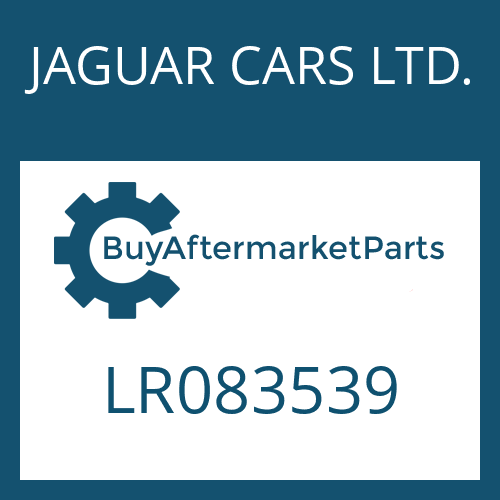 LR083539 JAGUAR CARS LTD. 6 HP 26 X SW