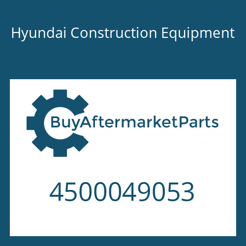 4500049053 Hyundai Construction Equipment 6 HP 26 X SW