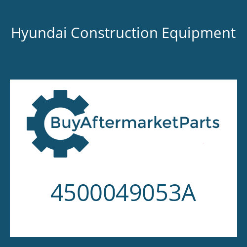 4500049053A Hyundai Construction Equipment 6 HP 26 X SW