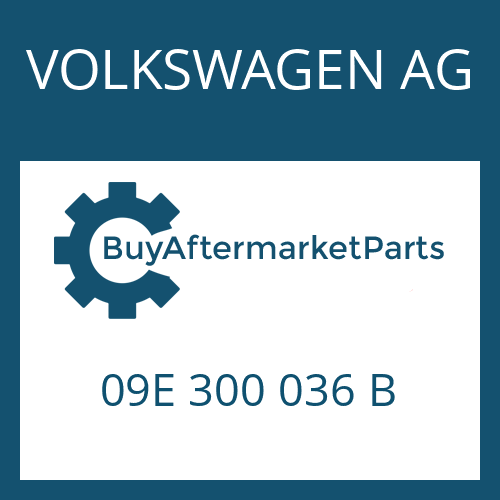 09E 300 036 B VOLKSWAGEN AG 6 HP 26 A 61 SW