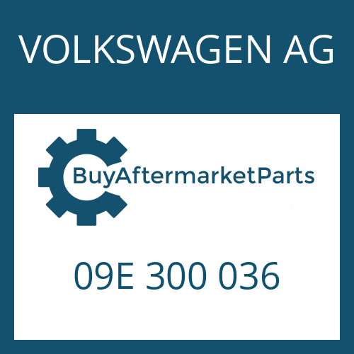 09E 300 036 VOLKSWAGEN AG 6 HP 26 A 61 SW