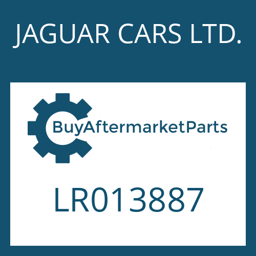 LR013887 JAGUAR CARS LTD. 6 HP 28 X