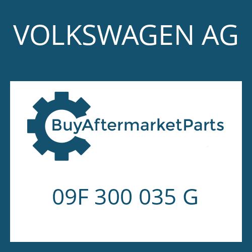 09F 300 035 G VOLKSWAGEN AG 6 HP 32 A SW