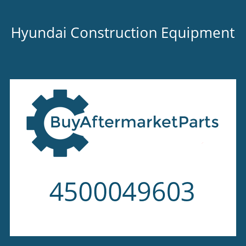 4500049603 Hyundai Construction Equipment 6 HP 19 SW