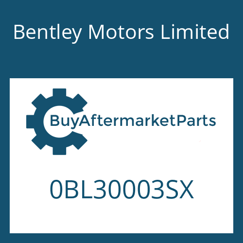 0BL30003SX Bentley Motors Limited 8HP90 SW