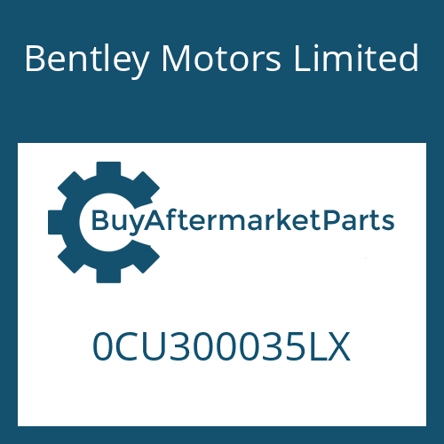 0CU300035LX Bentley Motors Limited 8HP90A74 SW