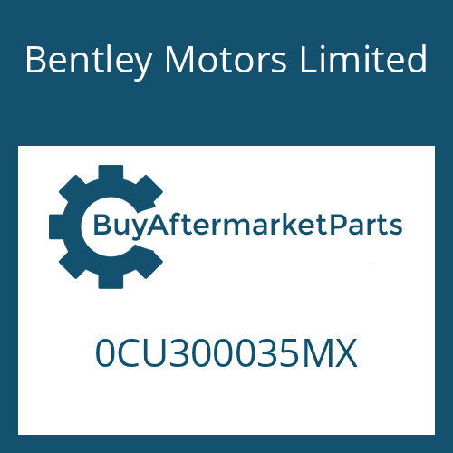 0CU300035MX Bentley Motors Limited 8HP90A74 SW
