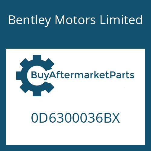 0D6300036BX Bentley Motors Limited 8HP95A SW