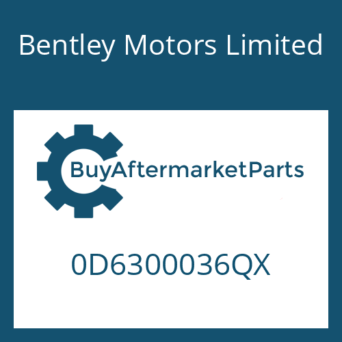 0D6300036QX Bentley Motors Limited 8HP95A SW