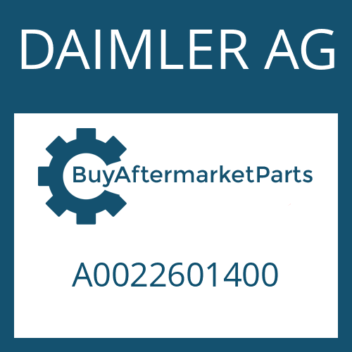 A0022601400 DAIMLER AG 12 AS 2001 BO