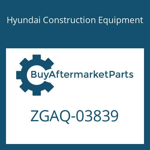 ZGAQ-03839 Hyundai Construction Equipment CONNECTOR